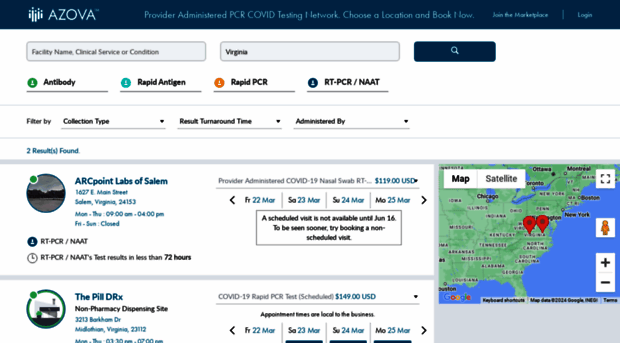 pcrcovidtest.azova.com