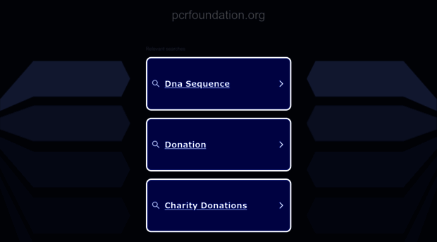 pcrfoundation.org