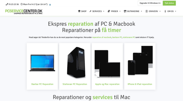 pcservicecenter.dk