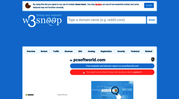 pcsoftworld.com.w3snoop.com