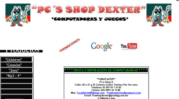 pcsshopdexter.sitiosprodigy.com.mx