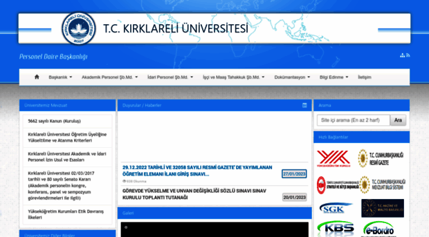 pdb.kirklareli.edu.tr