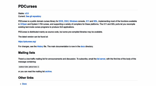 pdcurses.sourceforge.net