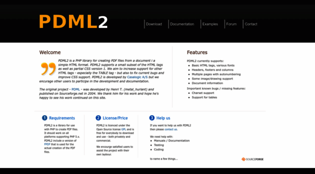 pdml2.sourceforge.net