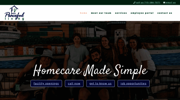 peacefullivingcare.com