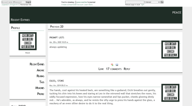 peacewrites.dreamwidth.org