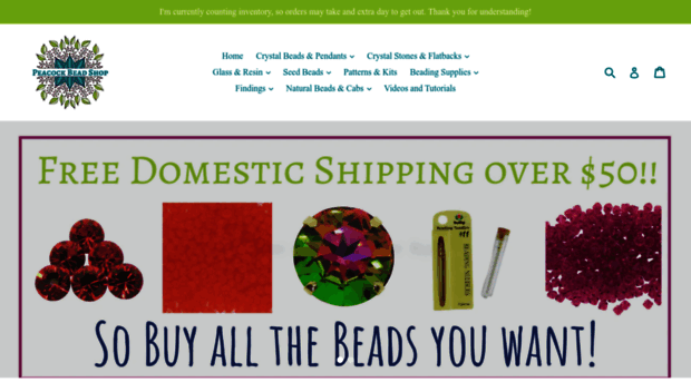 peacockbeadshop.com