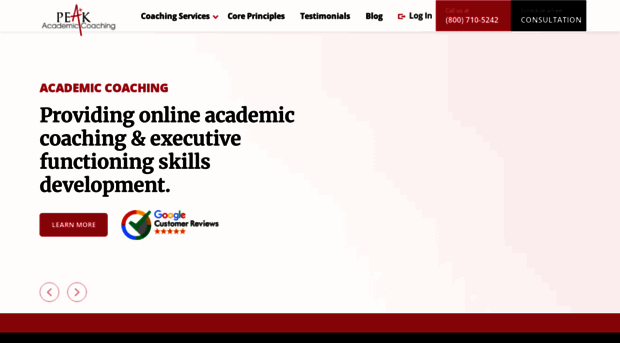 peakacademiccoaching.com