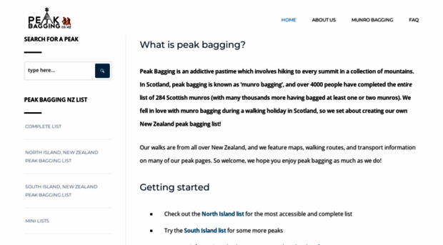 peakbagging.co.nz