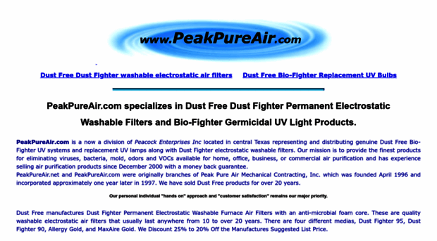 peakpureair.com