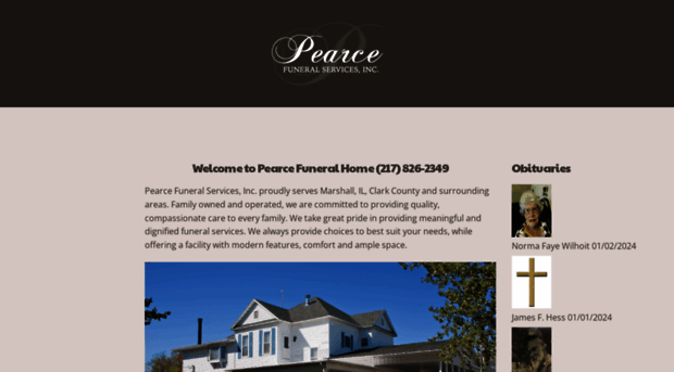 pearcefuneralservices.com