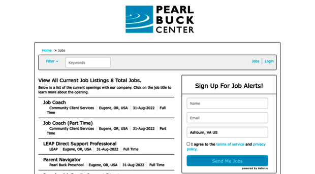 pearlbuckcenter.applicantpool.com