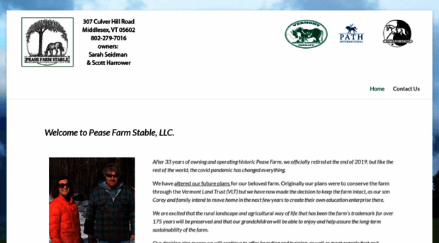 peasefarmstable.com