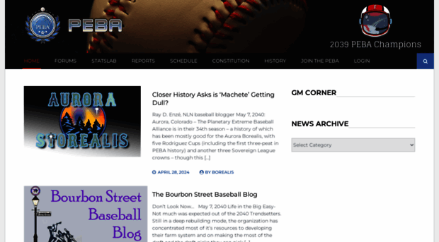 pebabaseball.com