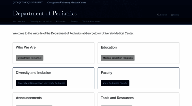 pediatrics.georgetown.edu