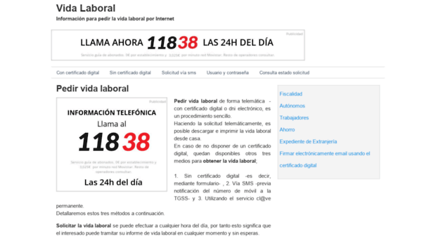 pedirvidalaboral.es