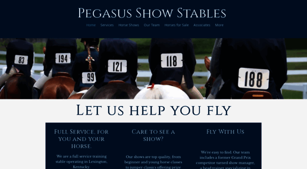 pegasusshowstables.com