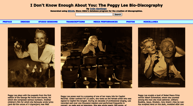 peggyleediscography.com