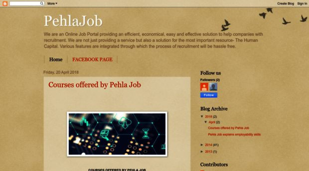 pehlajob.blogspot.in