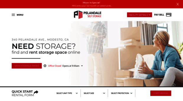 pelandalestorage.com