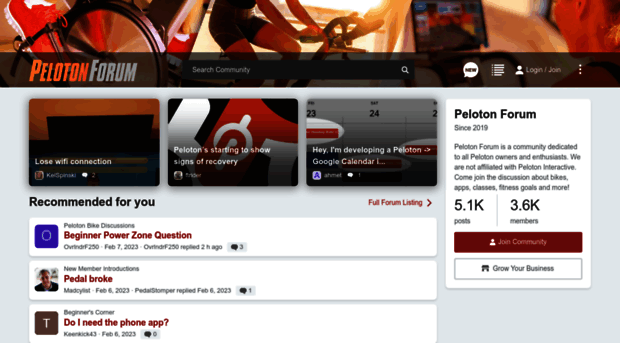 pelotonforum.com