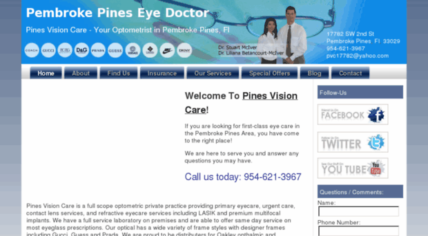 pembrokepineseyedoctor.net