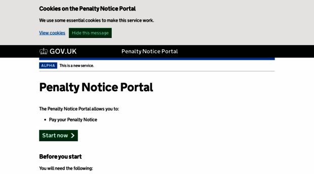 penaltynotice.direct.gov.uk