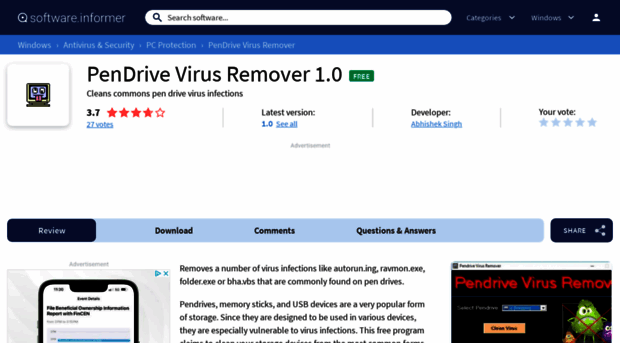 pendrive-virus-remover.software.informer.com