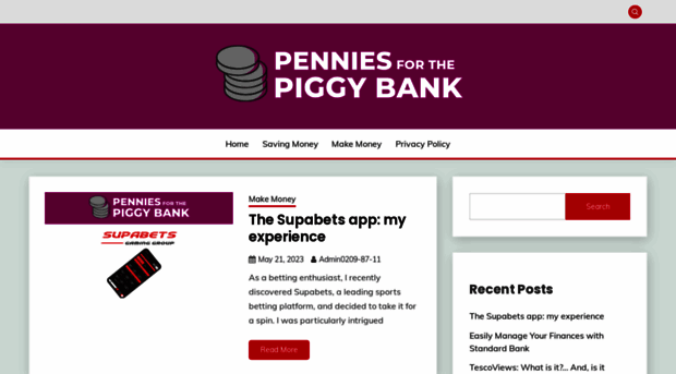 penniesforthepiggybank.com