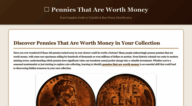 penniesthatareworthmoney.com