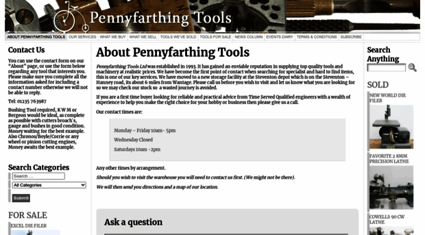 pennyfarthingtools.co.uk