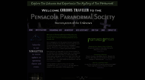 pensacolaparanormalsociety.com