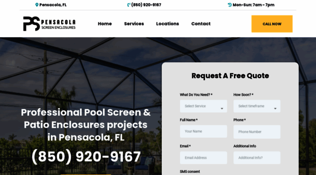 pensacolascreenenclosures.com