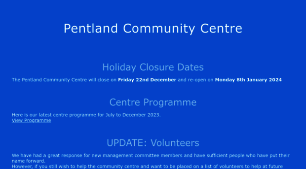 pentlandcommunitycentre.com