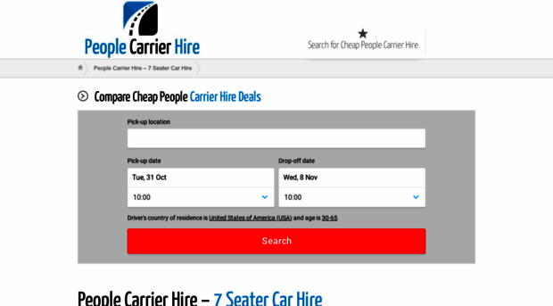 peoplecarrierhire.net