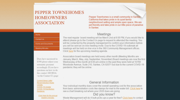 peppertownhoa.com