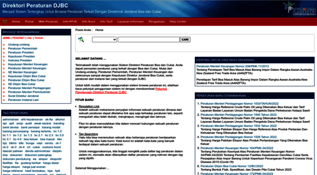 peraturan.beacukai.go.id