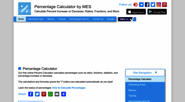 percentagecalculator.mes.fm