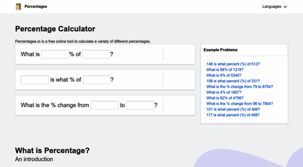 percentages.io