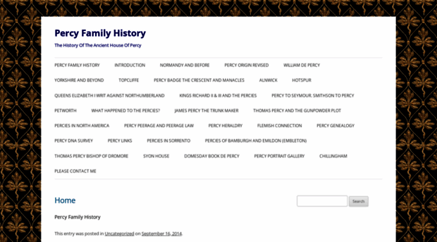 percyfamilyhistory.com