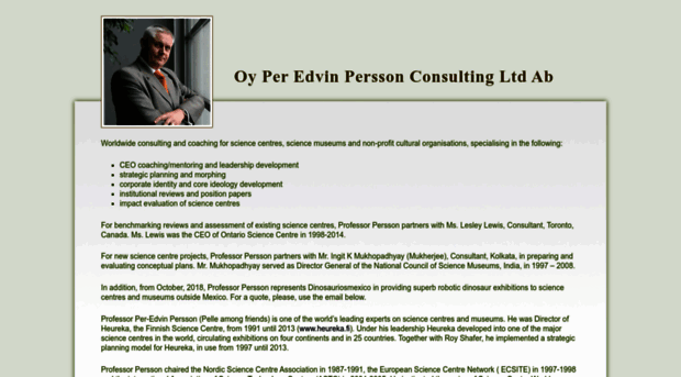 peredvinperssonconsulting.com