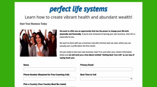 perfectlifesystems.com