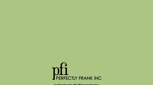 perfectlyfrankinc.com