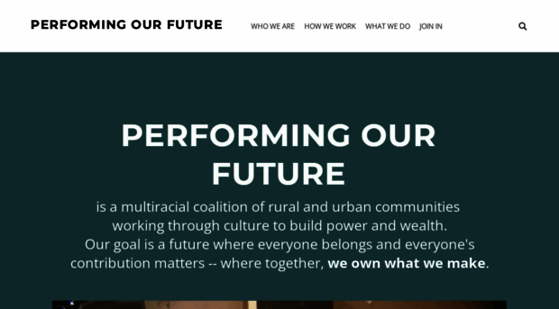 performingourfuture.com