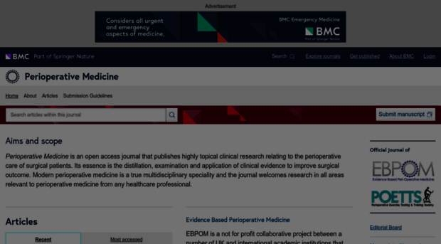 perioperativemedicinejournal.biomedcentral.com