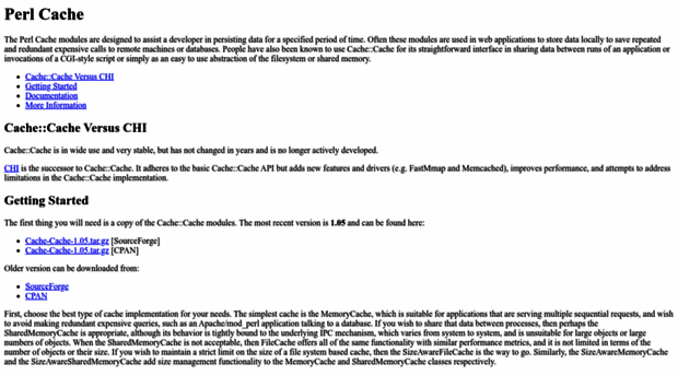 perl-cache.sourceforge.net