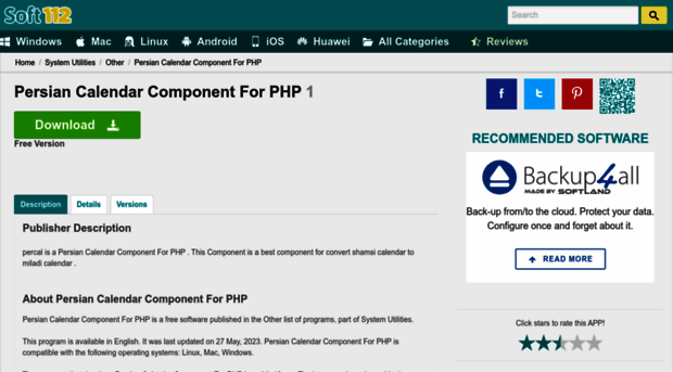 persian-calendar-component-for-php.soft112.com