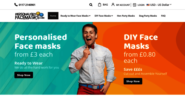 personalisedfacemasks.co.uk