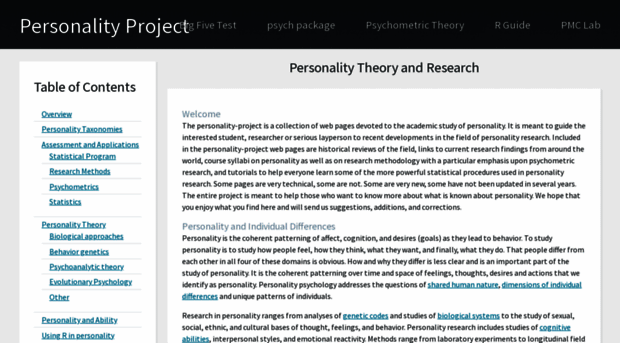 personality-project.org