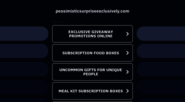 pessimisticsurpriseexclusively.com